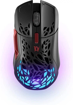Игровая беспроводная мышь SteelSeries Aerox 5 Wireless Diablo / 18 000 CPI / 9 кнопок / Bluetooth / RGB-подсветка / Черная Б/В k1