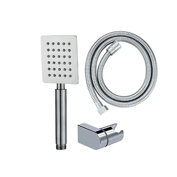 Душовий набір Mixxus Shower SET-02.SUS (шланг, лійка, кронштейн) з нерж. сталі (MI6157)