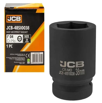 Головка ударна 6-гранна подовжена 1" 38 мм JCB JCB-48510038
