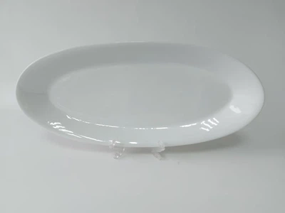 Страва овальна керамічна велика сервірувальна Тарілка для риби 56,5*25 cm H 5 cm Біле