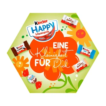 Конфеты Ferrero Kinder Happy Moments Mini Mix Schokolade Весенняя коллекция цветы №3 161 г