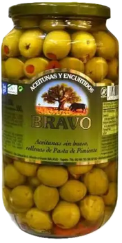 Оливки Bravo 1000 гЗ перцем