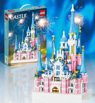 Детский конструктор замок Принцессы Castle с 1300 деталями для девочек, большой дворец из пластика (7A3190647277)