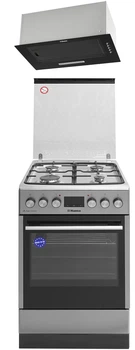 Комплект Комбінована плита Hansa FCMS582258 + Витяжка Hansa OMP4211BH