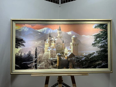 Картина Крепость Нойшванштайн в багетной раме 50х100 см. №306