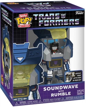 Набор фигурок Funko Bitty POP! Bots: Transformers Soundwave with Rumble 12.2 см 83643 (889698836432)