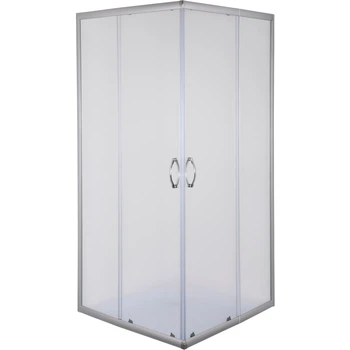 Душова кабіна BRAVO ODRA N80FS 78x78x180 см, квадратна, без піддона, сатиновий профіль, матове скло 4 мм