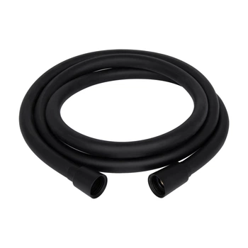 Шланг для душа из полимера черный 160 см Qtap Hadice PVC160B