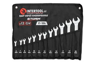 Набір рожково-накидних ключів Intertool 12 шт. (6-22 мм) Storm (XT-1004)