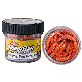 Cилікон Berkley PowerBait Power Honey Worm 25mm 60g #Yellow