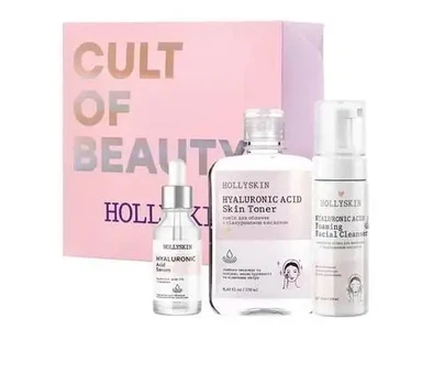Набор косметики для ухода за лицом Hollyskin Hyaluronic Acid Basic Care