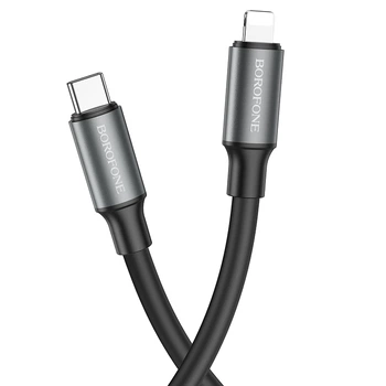 Кабель USB Borofone BX82 PD Type-C to Lightning Чорний