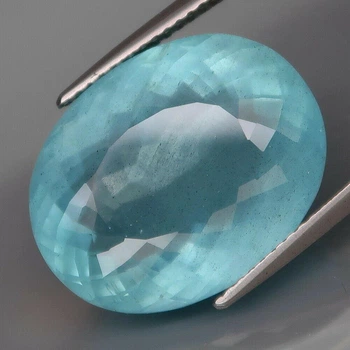 Аквамарин 16.91 карат 18.75 X 14.68 X 9.35 mm Сертификат (936570)