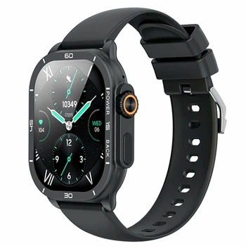 Смарт часы XO J12 AMOLED 2.06 дюйма Bluetooth 5.3 IP68 черный для активности и здоровья