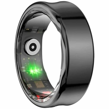 Смарт-кольцо XO Smart Ring RS01 размер 10 черный титановые сплавы измерение пульса уровня кислорода шагомер