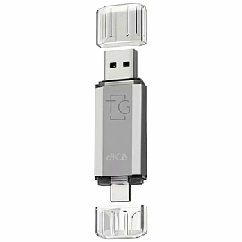 USB флешка T&G 64GB USB Type C срібло для зберігання даних та перенесення інформації