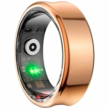 Смарт-кільце XO Smart Ring RS01 розмір 10 (19,8mm) золотий титан з функціями контролю здоров'я та управління смартфоном