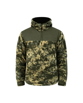 Флісова кофта чоловіча 1.0 Анорак 3XL, піксель