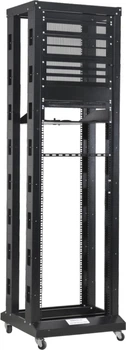 Стійка 19", high 42U, одинарна, чорна, 250кг, Kingda (KD-202-6642_одинарна)