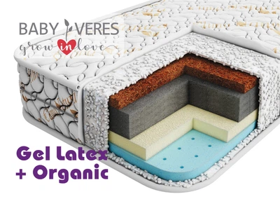 Матрац Baby Veres "Gel latex+" Organic 160*80*18 см.