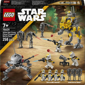 Конструктор LEGO Star Wars Бойовий загін бійців-клонів 327 галактичного корпусу 258 елементів (75431)
