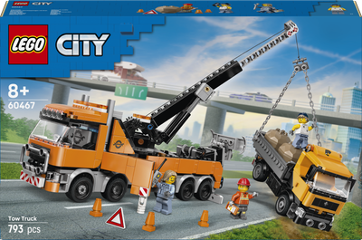 Конструктор LEGO City Евакуатор з краном-маніпулятором 793 елементов (60467)