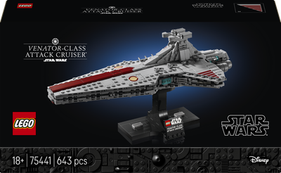 Zestaw klocków LEGO Star Wars Krążownik szturmowy typu Venator 643 elementy (75441)