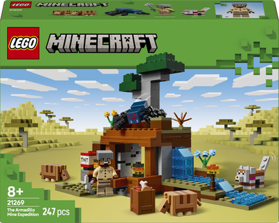 Конструктор LEGO Minecraft Шахтна експедиція Броненосець 247 елементів (21269)