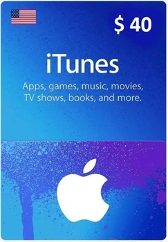 Подарочная карта iTunes / App Store Gift Card 40 usd US-регион