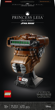 Zestaw klocków LEGO Star Wars Hełm księżniczki Lei 670 elementów (75351)