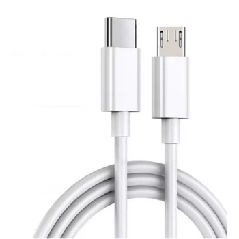 Кабель для зарядки Wuw USB Type-C to Micro QC/Data Тех.пак. 1m Белый