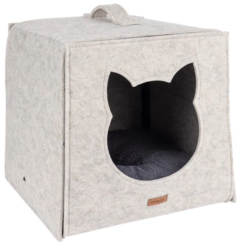 Kostka dla kota Amiplay Quick Press 2 in 1 Hygge Beż (5907563303164)