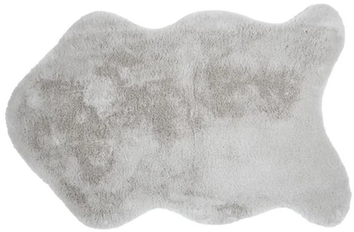 Dywanik Stof Bostan ze sztucznego futra 60 x 90 cm Szary (3665269352597)