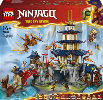 Zestaw klocków LEGO Ninjago: Turniejowe miasto ze świątynią 1650 elementów (71814)