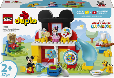 Zestaw klocków LEGO DUPLO Klub Myszki Miki z Minnie i Pluto 87 elementów (10465)
