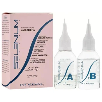 Лосьон против выпадения волос Klerall System Selenium Hair Loss Prevention Lotion 50 мл + 50 мл, профилактическое средство для укрепления волос и уменьшения выпадения
