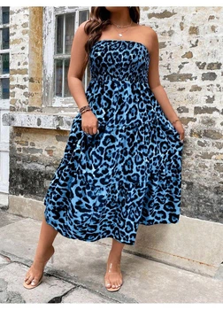 Жіноча сукня SHEIN 904875-1 4XL блакитний 2000005109089
