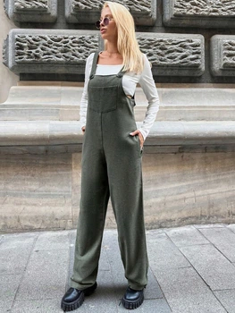 Жіночий напівкомбінезон SHEIN 919993-1 XS хакі (2000005243691)
