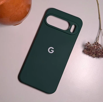 Чохол з лого "Google" з мікрофіброю Google Pixel 10 Зелений
