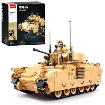 Конструктор військова серія, танк, 1:35, фігурки, 905 дет., M38-B1363