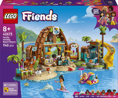 Конструктор LEGO Friends Сімейний пляжний відпочинок 1140 елементів (42673) 
