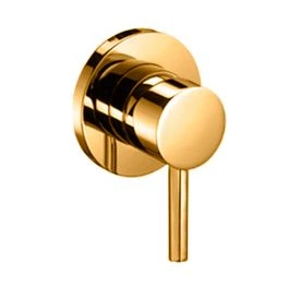 Смеситель для душа Paffoni Light Ø70 мм honey gold LIG010HG70