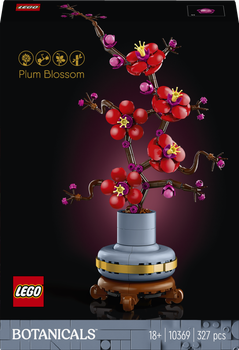 Zestaw klocków LEGO Icons Kwiat śliwy 327 elementów (10369)