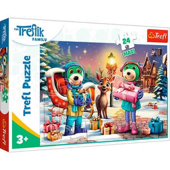 Пазли Trefl Зимовий час з родиною Трефліків 24 елемента Maxi 14360