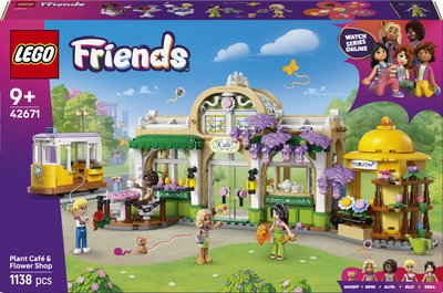 Конструктор LEGO Friends Зелене кафе та квітковий магазин 1138 елементів (42671) 