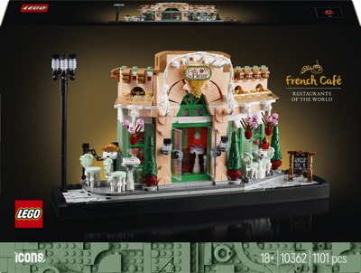 Zestaw klocków LEGO Icons Francuska kawiarenka 1101 element (10362)