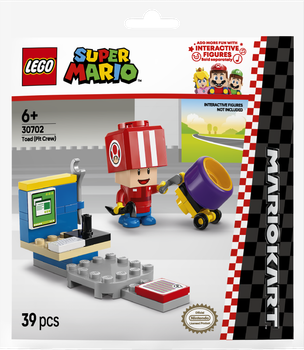 Конструктор LEGO Super Mario Mario Kart Toad Pit Crew 39 елементів (30702)