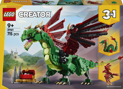 Zestaw klocków LEGO Creator 3 w 1 Średniowieczny smok 715 elementów (31161)