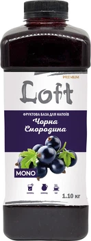 Фруктова база для напоїв LOFT Чорна Смородина 1.1 кг (4823113305147)