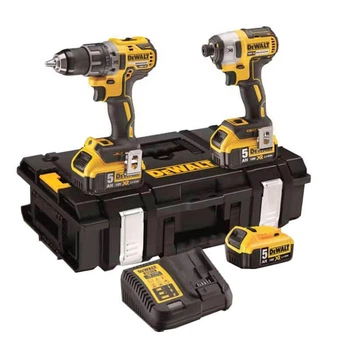 Акумуляторний ударний дриль-шурупокрут DeWALT DCD796, ударний гвинтокрут DeWALT DCF887, 3 акб 18V 5.0Ah, з/п, валіза Tough System (DCK266P3)